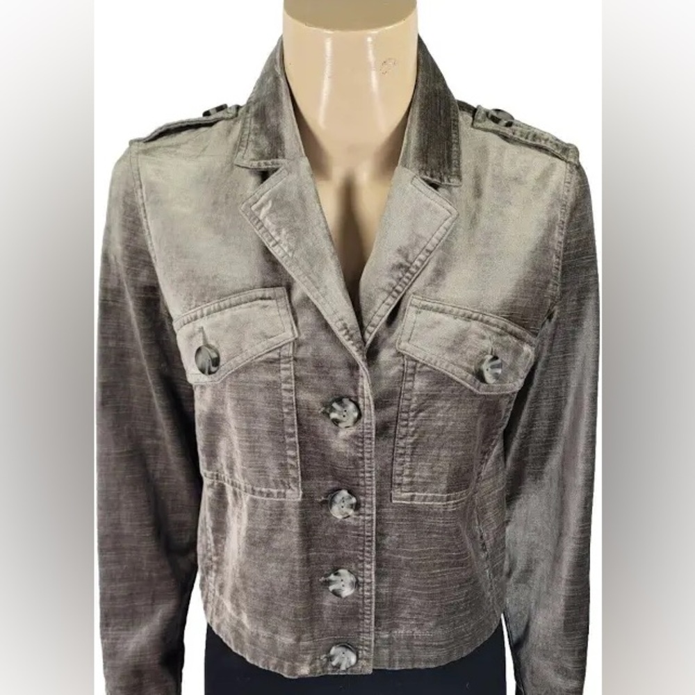 Cabi Small Brown Velvet Jacker